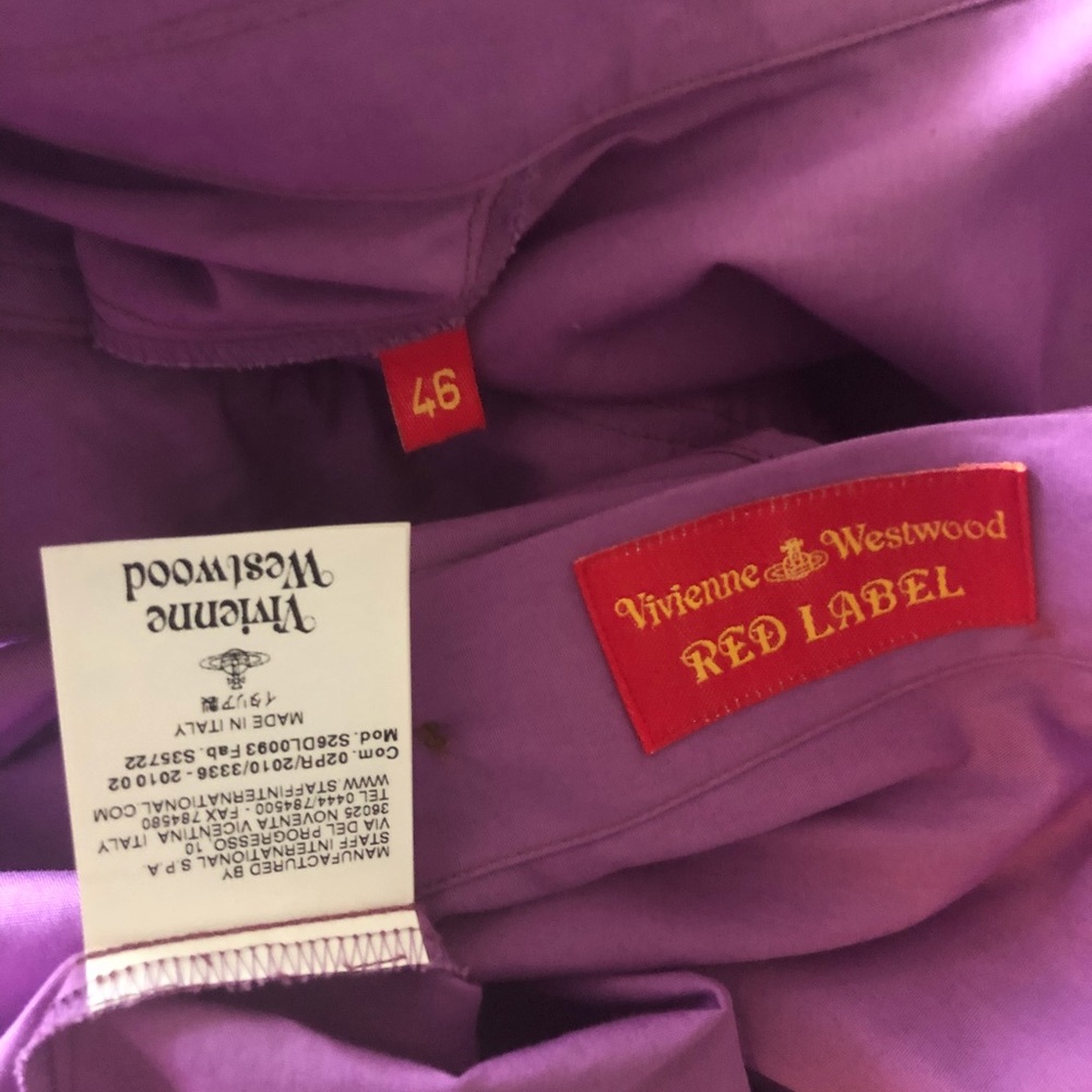 Vivienne Westwood Red Label Lavender Button Down - Picture 6 of 8